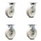 Service Caster 8 Inch Kingpinless Nylon Wheel Swivel Caster Swivel 2 Rigid, 2PK SCC-KP30S820-NYR-2-R-2 - alternate 1